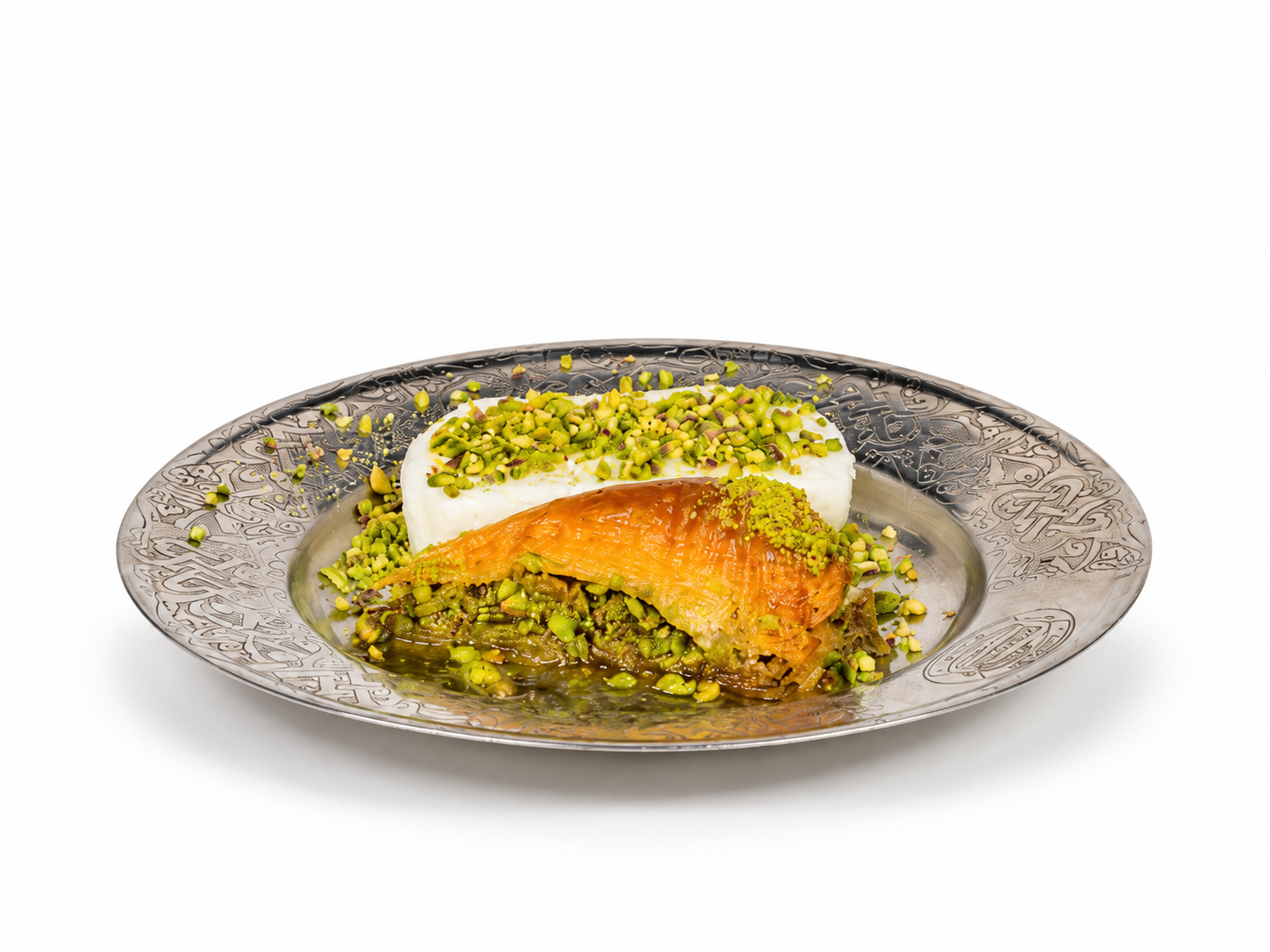 Pistachio Baklava with Ice Cream